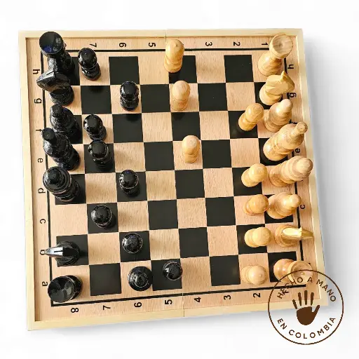 Juego de Ajedrez Clásico en Madera Extra Grande A-4