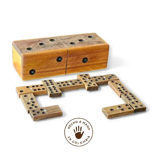 Juego de Dominó Clásico en Madera Grande D-3