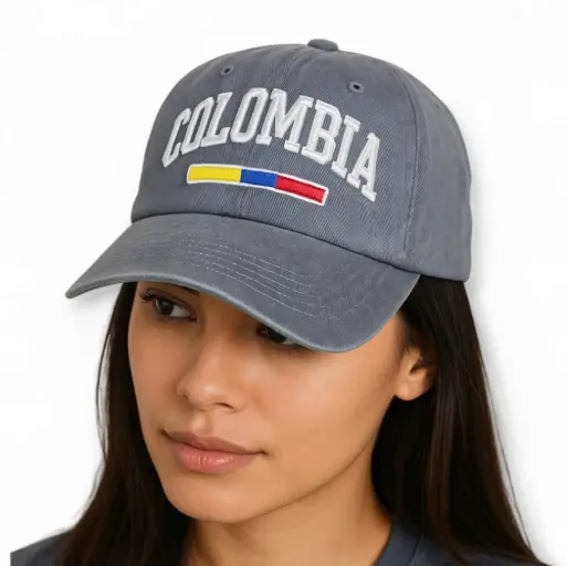 Gorra Beisbolera Colombia Gris