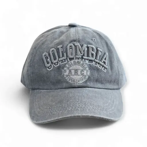 Gorra Beisbolera Colombia Gris Claro
